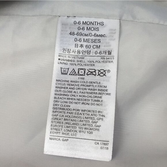 Gap Baby Faux Fur Leopard Jacket Ivory Frost - Picture 5 of 5